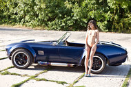 Nika with a Ford Shelby Cobra - pics 05