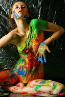 Great Teen Body - Artistic Paint - pics 08