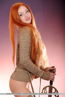 Beautiful Long Haired Redhead Cute Pussy - pics 02