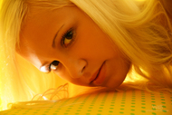 Sweet Blonde Lola Yellow Room - pics 06