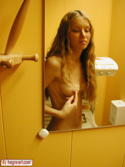 Sweet Blonde Babe in the Sauna - pics 04
