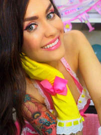 Violet Damn Hot Gothic Slut Fishnet - pics 00