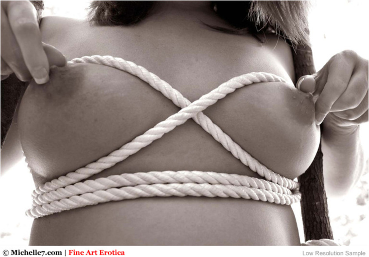 Natural Busty Alicia in Ropes - picture 10