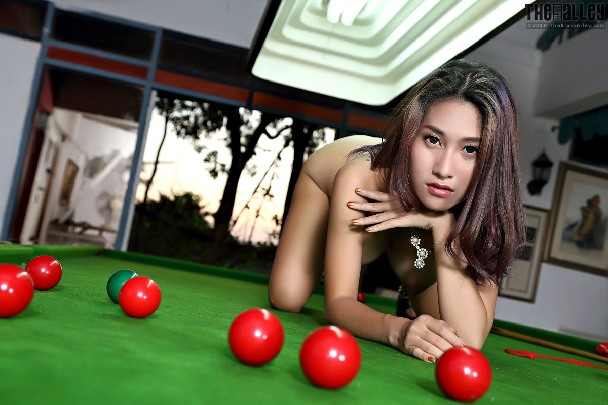 Busty Asian Linlin - Pool Table - picture 08